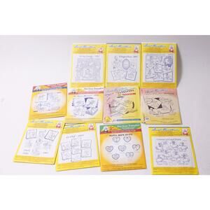 Unused Aunt Martha's Iron-on Transfers with Cute Animals Mermaids Cupids Chef H